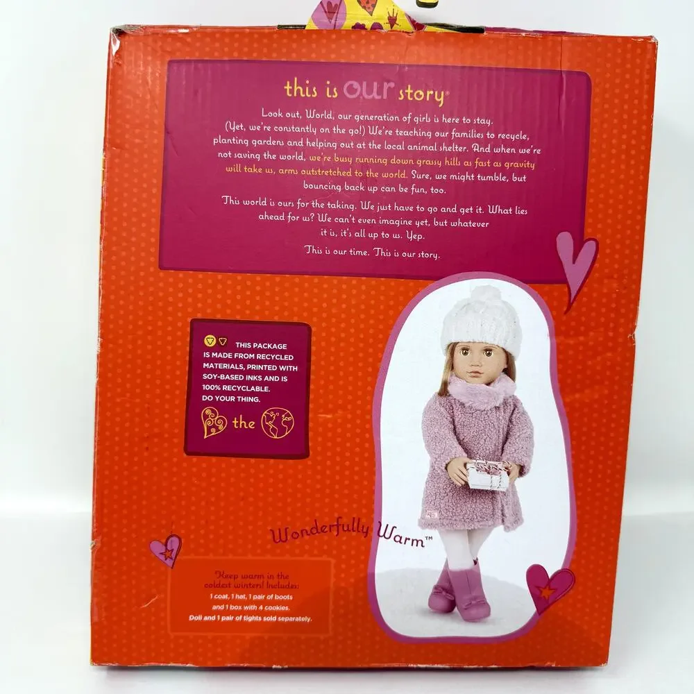 Our Generation Wonderfully Warm Fashion Outfit & Treat Box Dolls New Toy Clothes